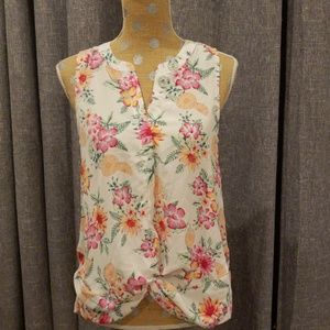 Vintage tropical tank top